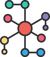 Network Geometric App Mark vector