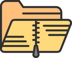 Zip Folder Muted Tone Element vector
