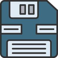 Floppy Color Block Badge vector