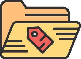 Tag Gradient Style Element vector