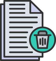 Delete File Interactive Symbol vector
