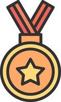 Medal Color Enhanced Graphic vector