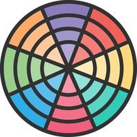 Polar Grid Subtle UI Graphic vector
