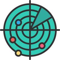 Radar Subtle UI Graphic vector