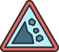 Falling Rocks Interactive UI Design vector