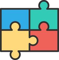 Puzzle Isometric Web Illustration vector