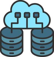 Big Data Modern Color Symbol vector