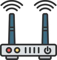 Router Wireframe App Design vector