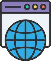 Web Hosting Crisp Outline Artwork vector