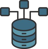 Database Web Style Graphic vector