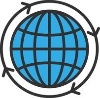 Worldwide Abstract UI Visual vector