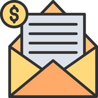 Mail Geometric App Mark vector