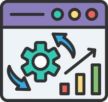 Optimization Clean UI Concept vector