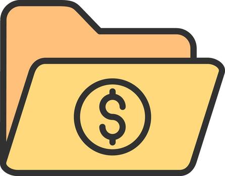 Folder App Focused Design vector