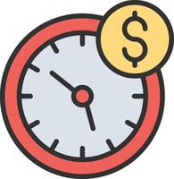 Time Thin Line Element vector