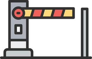 Checkpoint Monochrome Line Graphic vector