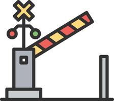 Level Crossing Custom Line Element vector