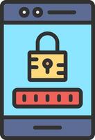 Password Clean Sketch Form vector