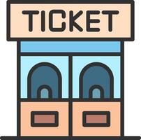 Ticket Office Color Enhanced Graphic vector