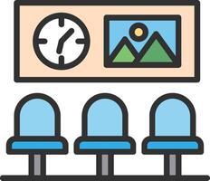 Waiting Room Flat Design Piece vector