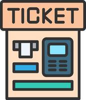 Ticket Machine Modern Tech Object vector