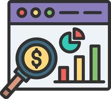 Analytics Isometric Web Illustration vector
