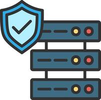Server Sleek Visual Mark vector
