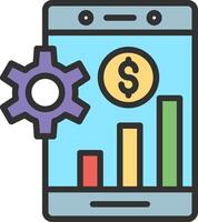 Mobile Analytics Minimal Graphic Visual vector