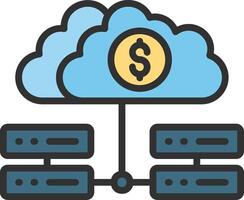 Server Smooth UI Symbol vector