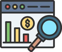 Data Analysis Muted Tone Element vector