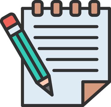 Notepad Wireframe App Design vector