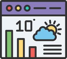 Forecast Analytics Minimal Design Badge vector