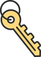 Key Color Enhanced Graphic vector