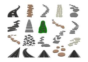 Flat Ground Path Element vector