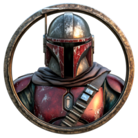Modern Sci Fi Armor Helmet Transparent Background png
