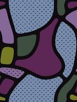 Seamless Abstract Pattern with Twilight Color Palette vector