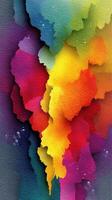 Vibrant abstract watercolor artwork featuring a spectrum of colors blending together in a dynamic composition photo