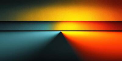Colorful abstract sunset with gradients showcasing a serene blend of light and shadows over a textured surface photo