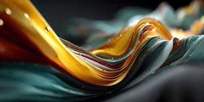 Colorful abstract wave pattern showcases flowing design elements in a dynamic display of form and texture photo