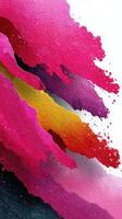 Vibrant abstract art showcasing bold colors blending together in a dynamic composition photo