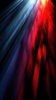 Colorful abstract light patterns create a dynamic visual effect in dark background photo