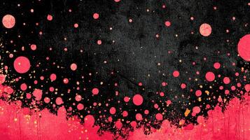Colorful abstract dots create an artistic display on a textured black background during a creative design session photo