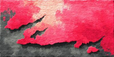 Vibrant abstract artwork capturing bold crimson and deep gray contrasts creating a dynamic visual experience on textured canvas photo