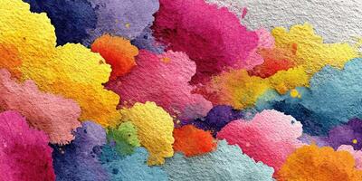 Vibrant abstract watercolor patterns showcasing a blend of colors and textures in a creative art piece photo