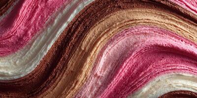 Swirls of creamy gelato in vibrant colors blend together beautifully in this artistic composition photo
