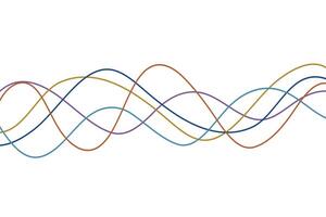 simple abstract dark color random wavy line pattern abstract colorful sine wave illustration vector