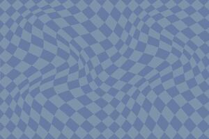 simple abstract light deep sky blue color square wavy distort pattern vector