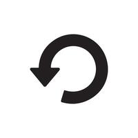 Refresh Circular Arrow Icon Symbol vector
