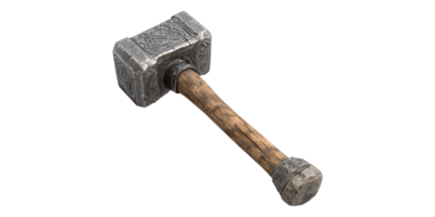 Hammer With Wooden Handle Isolated on Transparent Background png