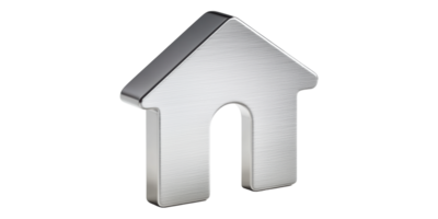 House Icon 3D Isolated on Transparent Background png
